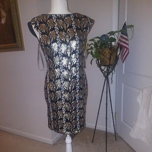 Guess Black and Gold dress